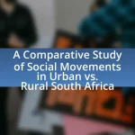 A Comparative Study of Social Movements in Urban vs. Rural South Africa