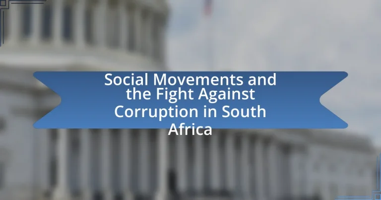 Social Movements and the Fight Against Corruption in South Africa