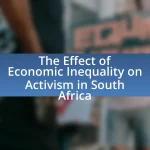 The Effect of Economic Inequality on Activism in South Africa