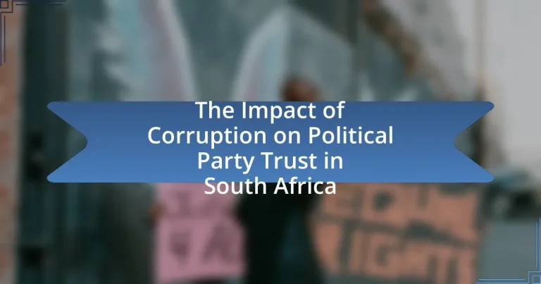 The Impact of Corruption on Political Party Trust in South Africa
