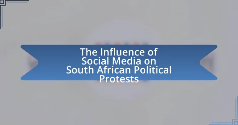 The Influence of Social Media on South African Political Protests