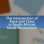 The Intersection of Race and Class in South African Social Movements