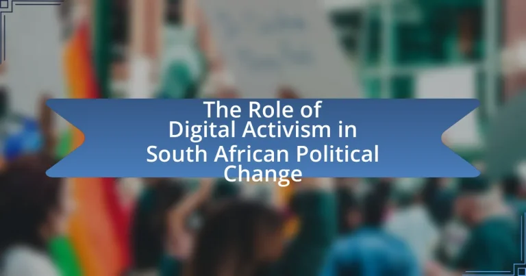The Role of Digital Activism in South African Political Change