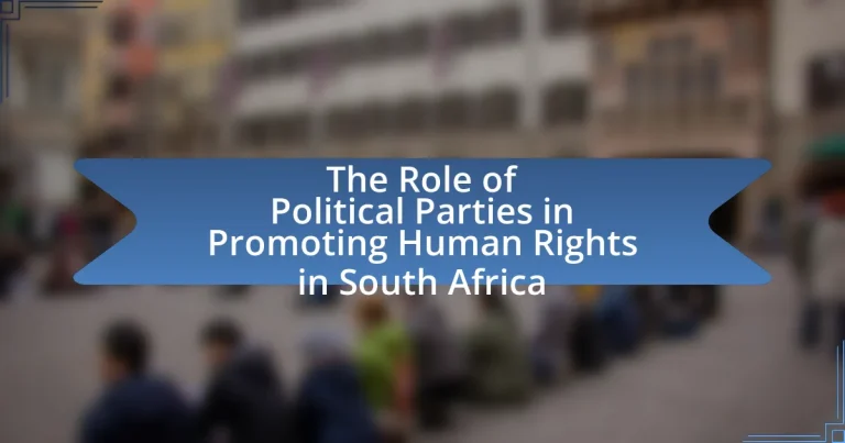 The Role of Political Parties in Promoting Human Rights in South Africa