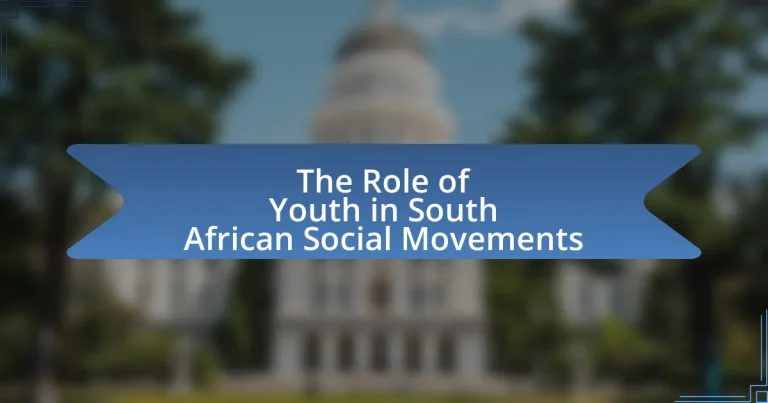 The Role of Youth in South African Social Movements