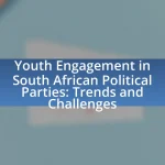Youth Engagement in South African Political Parties: Trends and Challenges
