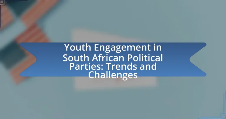 Youth Engagement in South African Political Parties: Trends and Challenges