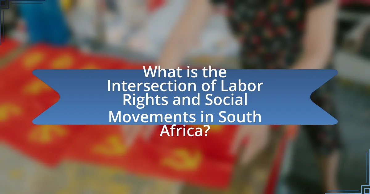 What is the Intersection of Labor Rights and Social Movements in South Africa?